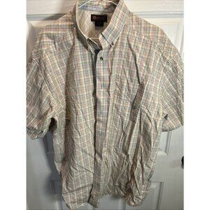 Ariat Men’s XL Multicolor Stripe Western Shirt Short Sleeve EUC | Cowboy Casual